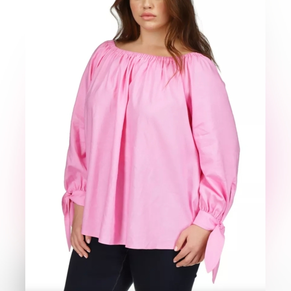Michael Kors Pink Off-Shoulder Blouse Size 0X New Without Tags